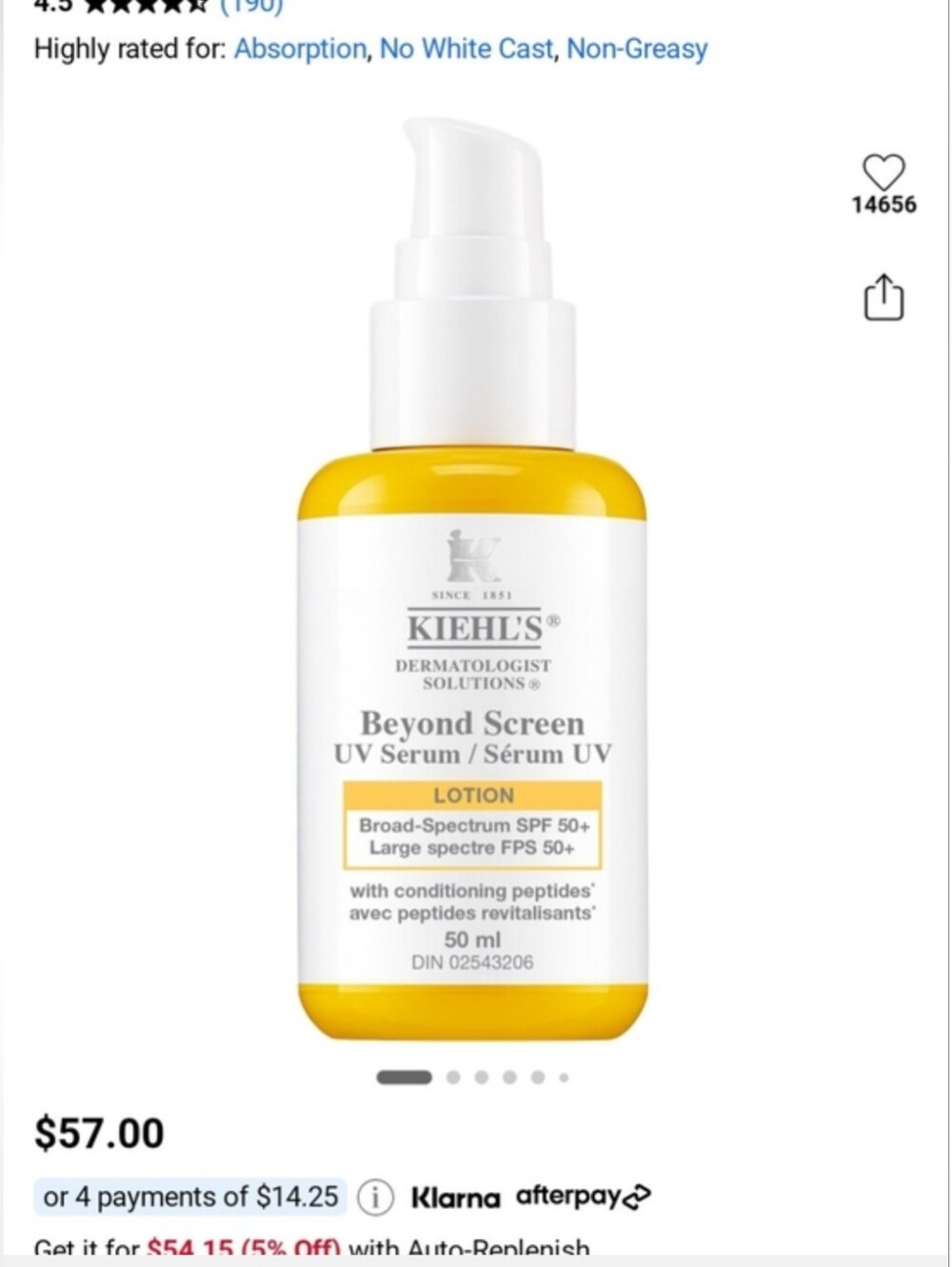 Kiehl's Beyond Screen UV Serum Lotion